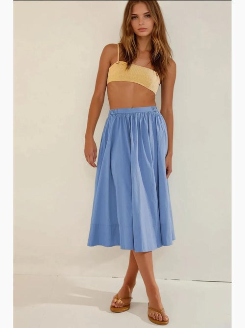 Saia maxi justa em linha a hiccup - Kiabi