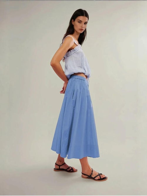 Saia maxi justa em linha a hiccup - Kiabi