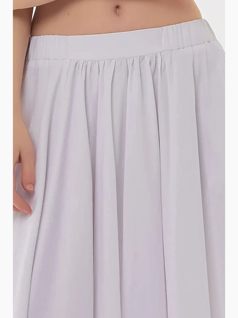 Saia maxi justa em linha a hiccup Branco - Kiabi