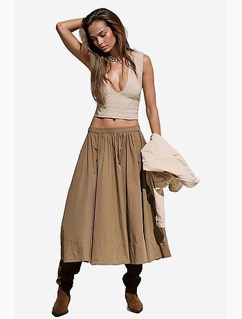 Saia maxi justa em linha a hiccup
