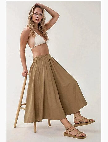 Saia maxi justa em linha a hiccup