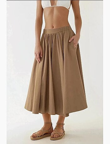 Saia maxi justa em linha a hiccup