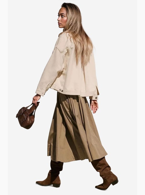 Saia maxi justa em linha a hiccup - Kiabi