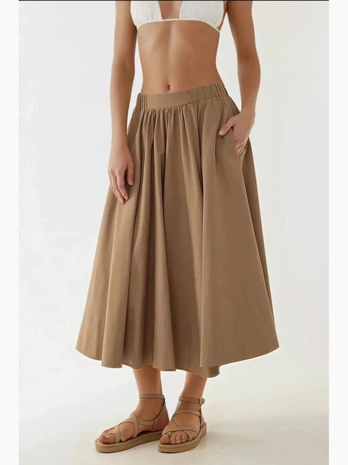 Saia maxi justa em linha a hiccup - Kiabi