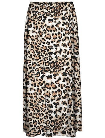Saia Maxi Leopardo Vero Moda Joy para Mulher