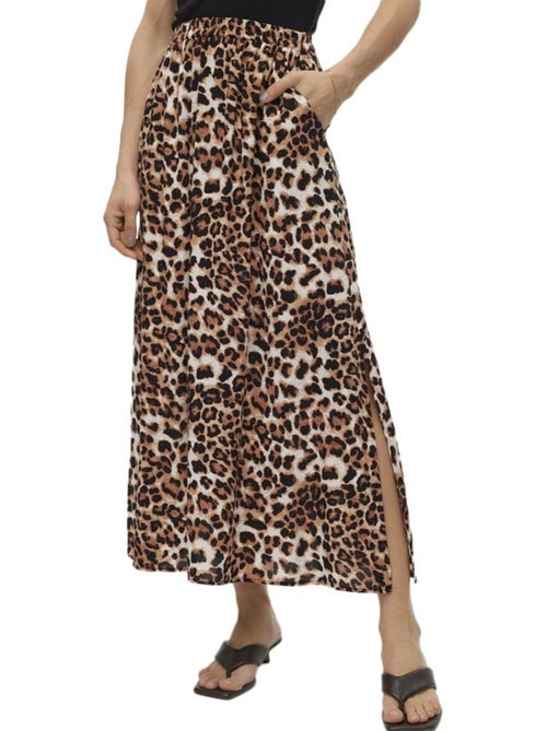 Saia Maxi Leopardo Vero Moda Joy para Mulher - Kiabi Saia Maxi Leopardo Vero Moda Joy para Mulher - Kiabi