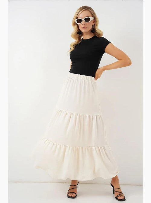 Saia maxi texturizada bdart - Kiabi Saia maxi texturizada bdart - Kiabi