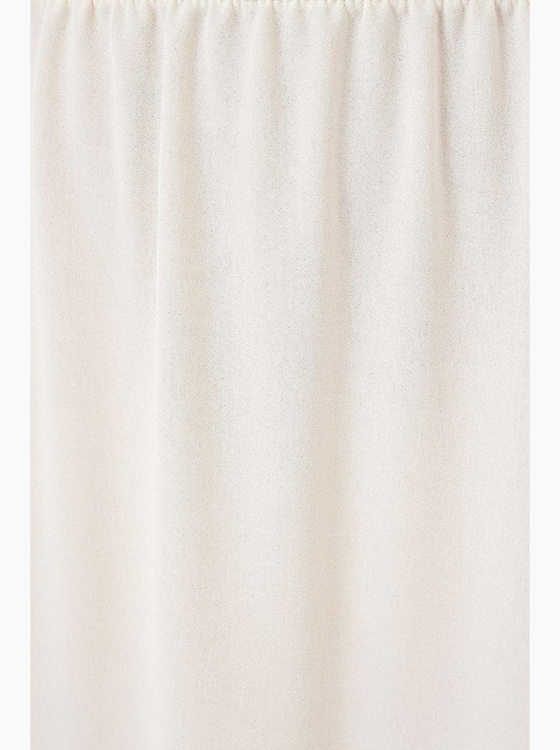 Saia maxi texturizada bdart Creme - Kiabi