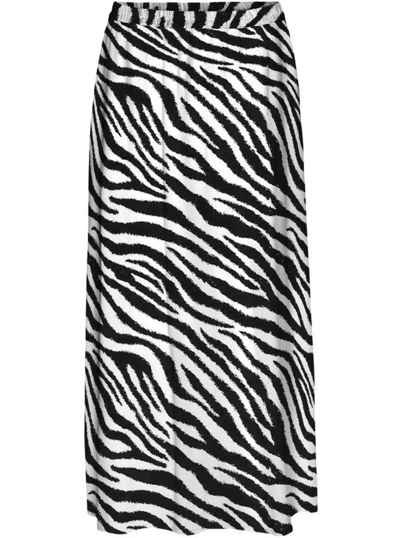 Saia maxi vero moda joy para mulher em preto e branco Preto - Kiabi