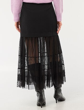 Saia midi bimaterial