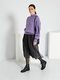 Saia midi brilhante - Kiabi