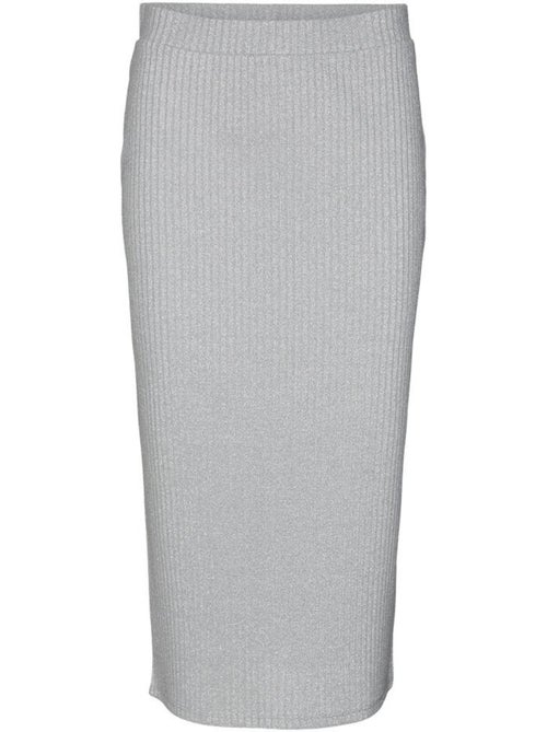 Saia midi cinzenta clara vero moda cora para mulher - Kiabi Saia midi cinzenta clara vero moda cora para mulher - Kiabi