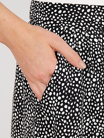 Saia midi com botões - Kiabi