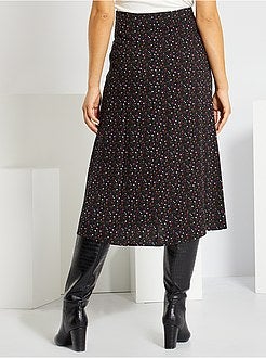 Saia midi com botões - Kiabi