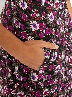 Saia midi com botões - Kiabi