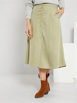 Saia midi de conceção ecológica - Kiabi