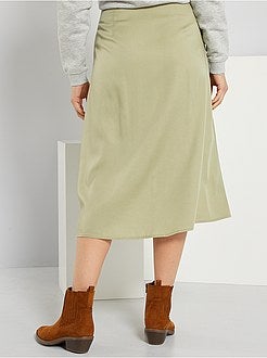 Saia midi de conceção ecológica - Kiabi