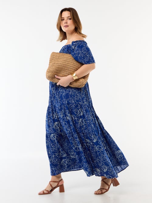 Saia midi em crepe - Kiabi