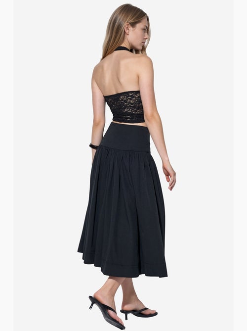 Saia midi em linha a de cintura subida busem - Kiabi Saia midi em linha a de cintura subida busem - Kiabi