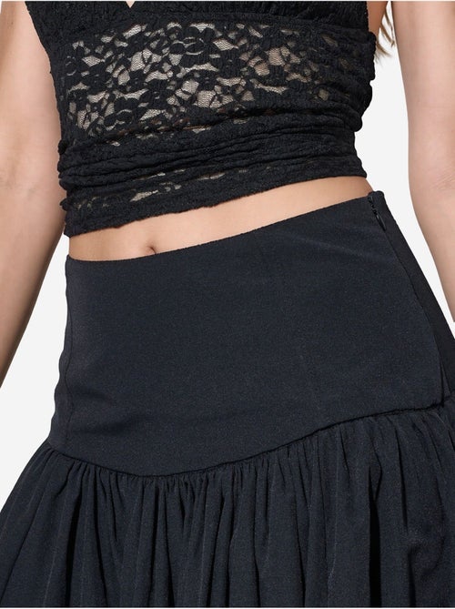Saia midi em linha a de cintura subida busem - Kiabi Saia midi em linha a de cintura subida busem - Kiabi
