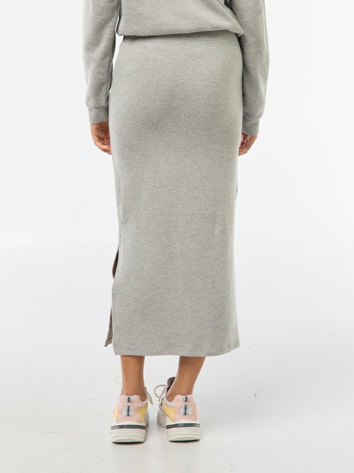 Saia midi em malha macia - Kiabi