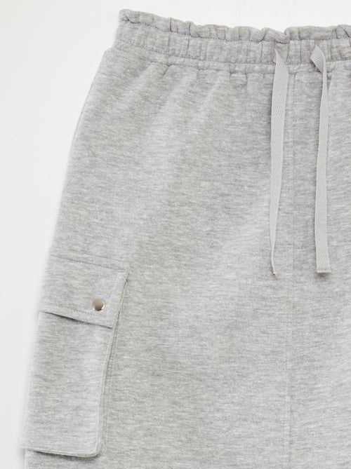 Saia midi em moletão - Kiabi