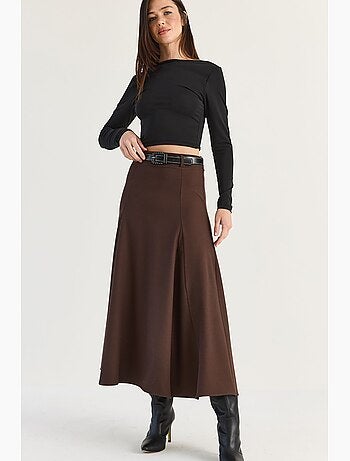 Saia midi feminina lucci