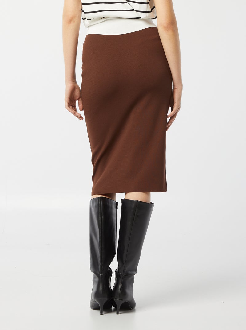 Saia midi justa CASTANHO - Kiabi