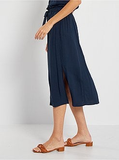 Saia midi paper bag - Kiabi