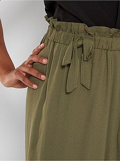 Saia midi paper bag - Kiabi