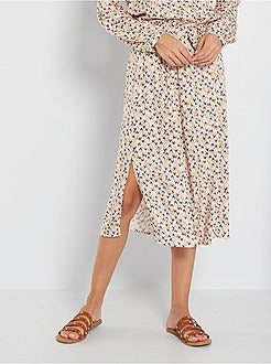 Saia midi paper bag - Kiabi