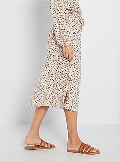 Saia midi paper bag - Kiabi