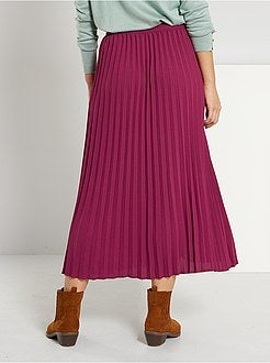 Saia midi plissada - Kiabi