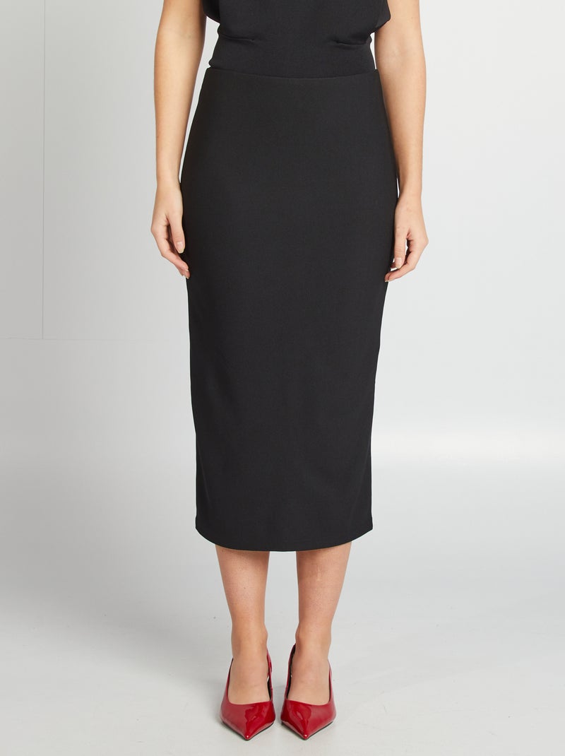 Saia midi Preto - Kiabi