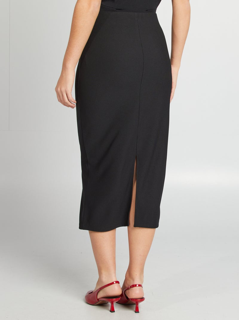 Saia midi Preto - Kiabi