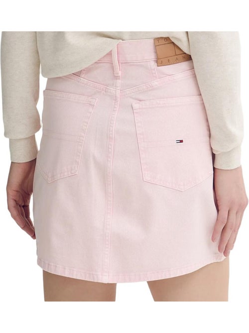 Saia Mom Rosa para Mulher Tommy Jeans - Kiabi Saia Mom Rosa para Mulher Tommy Jeans - Kiabi