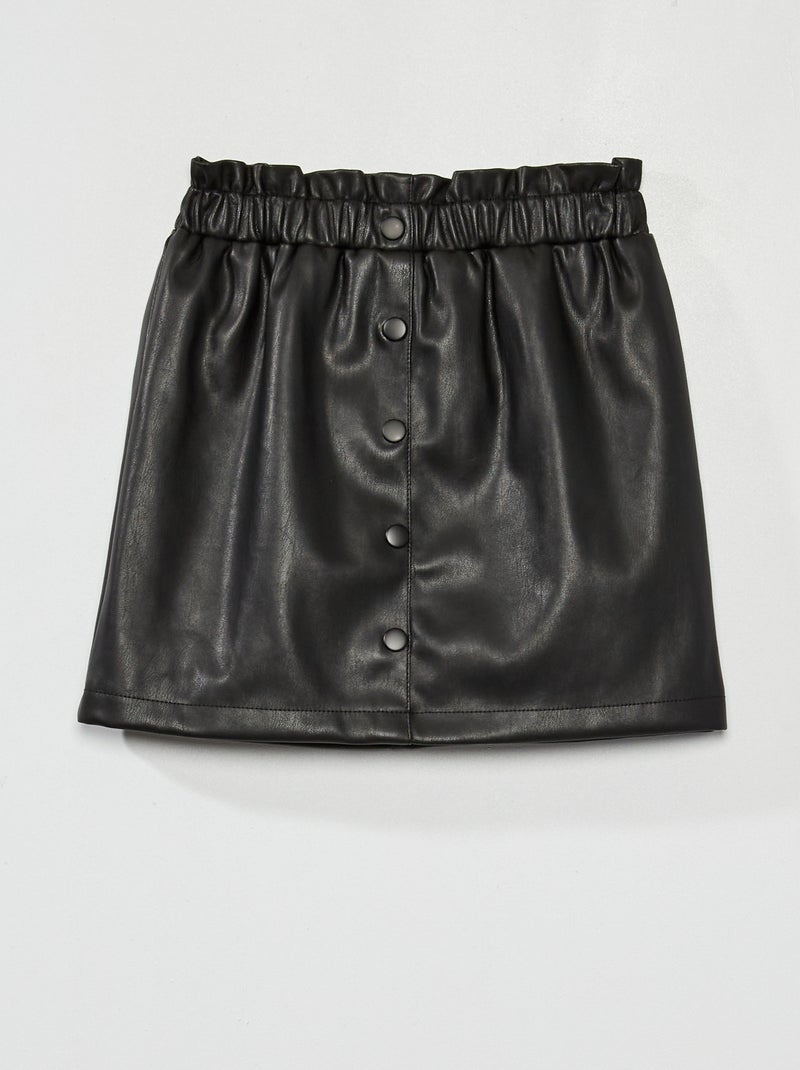 Saia paperbag Preto - Kiabi
