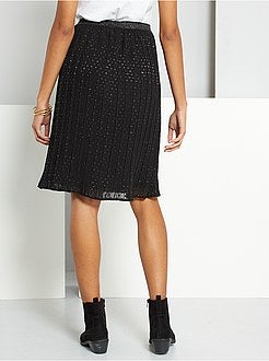 Saia plissada a ponto cheio - Kiabi