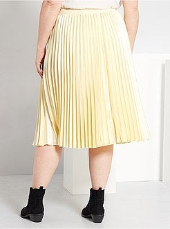 Saia plissada e nacarada - Kiabi