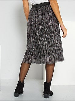 Saia plissada pelo joelho - Kiabi