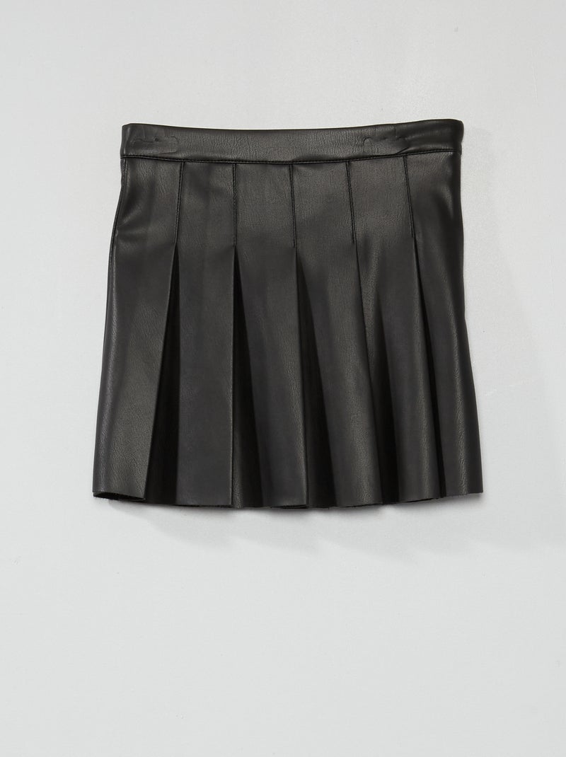 Saia plissada Preto - Kiabi