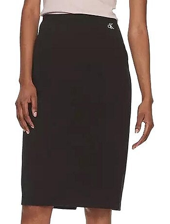 Saia Preta Calvin Klein Jeans Archival Milano para Mulher