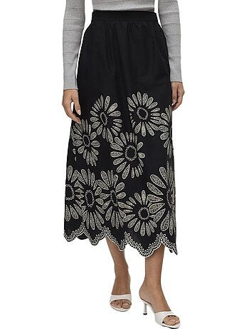 Saia Preta Vero Moda Blakely para Mulher
