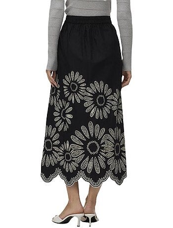 Saia Preta Vero Moda Blakely para Mulher