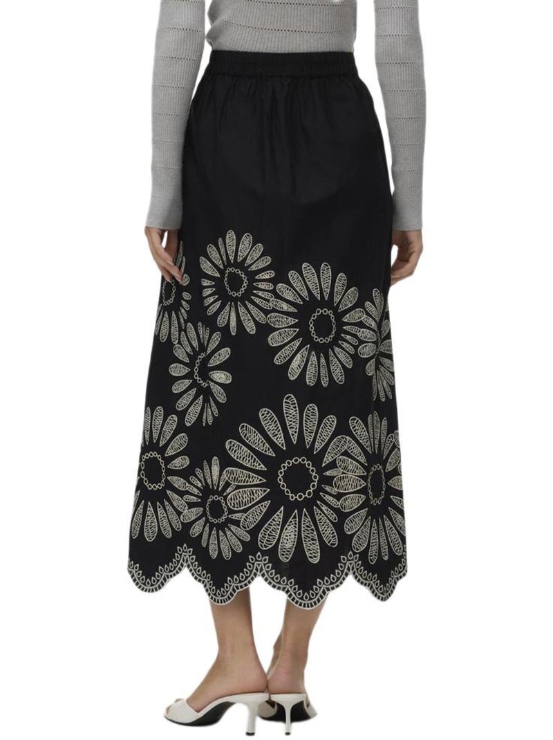 Saia Preta Vero Moda Blakely para Mulher Preto - Kiabi