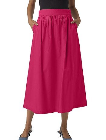Saia Rosa Vero Moda Tine para Mulher
