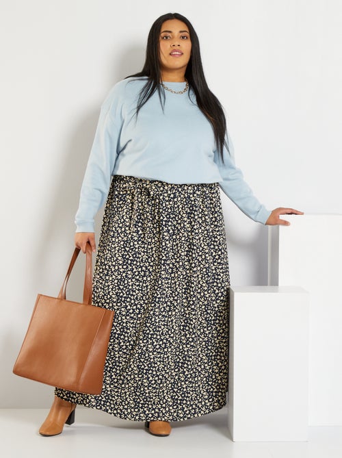 Saia semi-comprida estampada - Kiabi