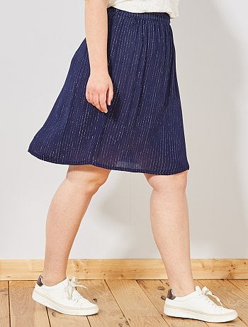 Saia soltinha com fio brilhante - Kiabi