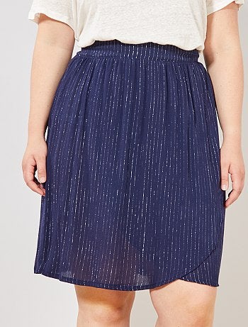 Saia soltinha com fio brilhante - Kiabi