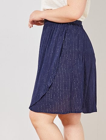 Saia soltinha com fio brilhante - Kiabi